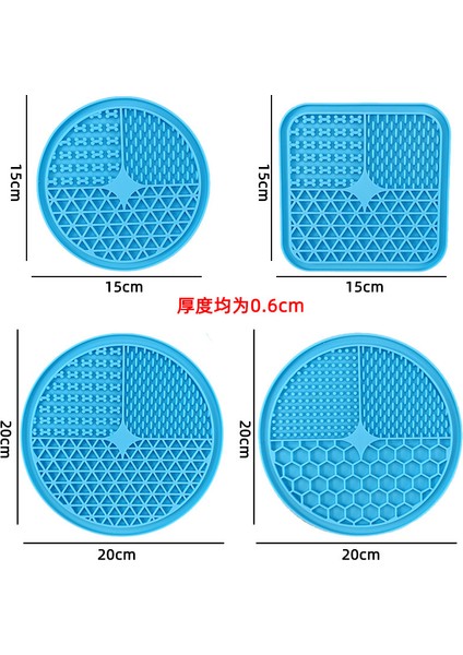 20 cm Mavi Daire G Vantuzlu 1 Adet Silikon Yalama Pedi Pet Köpek Yalama Pedi Banyo Fıstık Ezmesi Yavaş Yeme Yalama Besleyici Kediler Lickmat Besleme Köpek Yalama Mat (Yurt Dışından) indirimleri