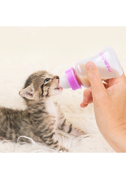 Resim Olarak 60ML Pet Biberon Köpek ve Kedi Biberon Yenidoğan Yavru Kedi Biberon 60ML 150ML Pet Silikon Meme Biberon (Yurt Dışından)