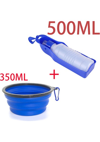 Mavi 500ML BOWL350ML Gösterildiği Gibi Köpek Su Şişesi Katlanır Tiryakisi Plastik Taşınabilir Su Şişesi Evcil Hayvanlar Açık Seyahat Köpekler Için Içme Suyu Besleyici Kase (Yurt Dışından) fiyatları