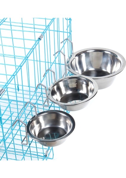 17 cm Asılı Hayvan Mama Kabı Fincan Kümesi Bardak Tel Kanca ile Köpekler Kediler Için Tavşan Kuş Hayvanlar Sandık Kafes Dayanıklı Kolay Çıkarılabilir (Yurt Dışından)