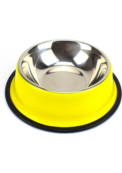 Sarı S 18 cm Kişiselleştirilmiş Paslanmaz Çelik Köpek Kase Özel Ad Pet Gıda Besleme Yemekleri Kaymaz Köpek Besleyici Kase Köpek Için Adı Hediye ile (Yurt Dışından)