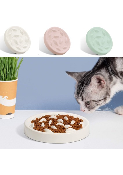 Pembe-S Kedi Köpek Yavaş Yiyecek Kasesi Evcil Hayvan Sağlıklı Boğulma Önleyici Muppet Yavaş Yavaş Yeme Besleyici Bulaşık Sağlıklı Kalınlaşmış Kaymaz Büyük Kapasiteli (Yurt Dışından)