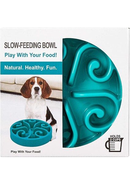 Spiral Mavi 20X4.5 cm Pet Köpek Yavaş Besleyici Kase Eğlenceli Kaymaz Anti-Gulping Yavaş Gıda Besleme Yemekleri Büyük Orta Küçük Köpekler Için Eko Köpek Kase Köpek Yavrusu (Yurt Dışından) indirimleri