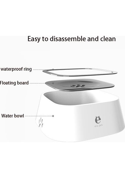 Beyaz Köpek Içme Suyu Kase 1.5l Yüzen Islanmayan Ağız Kedi Kase Dökülmeden Içme Suyu Sebili Abs Plastik Köpek Kase (Yurt Dışından) indirimleri