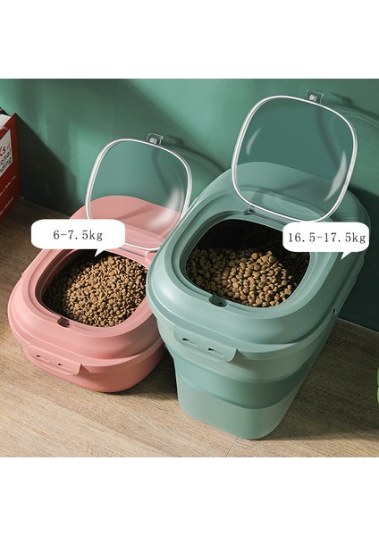 Pembe Katlanabilir Pet Köpek Maması Saklama Kabı Kuru Kedi Maması Kutusu Çanta Nem Geçirmez Mühür Hava Geçirmez Ölçüm Fincan Yavru Kedi Kumu Ürünleri (Yurt Dışından) modelleri