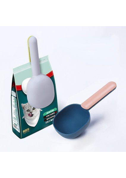Yeşil Çok Fonksiyonlu Köpek Maması Kedi Maması Kürek Kaşık Besleme Kaşığı Mühürlü Çanta Klipsi Yaratıcı Ölçüm Fincan Kavisli Tasarım Temizlemesi Kolay (Yurt Dışından) modelleri