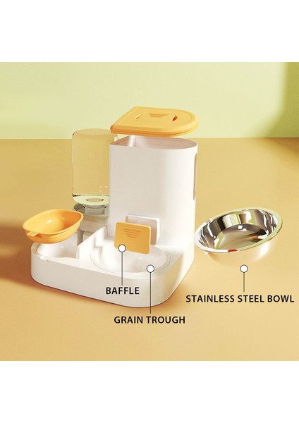 Mavi 27.6X27.6X24.5CM Cawayı Köpek Büyük Kapasiteli Kedi Otomatik Besleyici Su Sebili Islak ve Kuru Ayırma Köpek Maması Kabı Içme Suyu Kasesi (Yurt Dışından) indirimleri