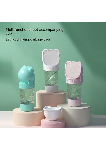 Pembe Köpek Gezi Su Bardağı Şişe Taşınabilir Bardak Yürüyüş Köpek Su Şişesi Pet Içme Suyu Besleme Gıda Atıkları Dag Entegre Bardak (Yurt Dışından) fırsatları