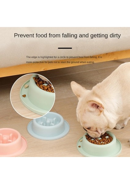 Mavi Yavaş Besleyici Yavru Kedi Küçük Köpek Kaseleri Interaktif Şişkinlik Durdurma Bulmaca Kase Besleyici Kase Boğulma Önleyici Köpek Kaseleri (Yurt Dışından) fırsatları