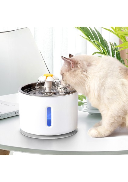 P 1 Filtre ile USB Kedi Köpek Su Sebili Akıllı Büyük Kapasiteli Su LED Elektrikli Sessiz Su Besleyici USB Tiryakisi Pet Köpek Suluk (Yurt Dışından) fiyatları