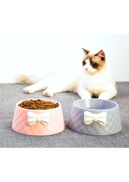 Gri Pet Köpek Besleme Yiyecek Kaseleri Köpek Güzel Ilmek Besleyici Bulaşık Kedi Su Suluk Ins Chihuahua Için Sevimli Kelebek Evcil Kaseler (Yurt Dışından)