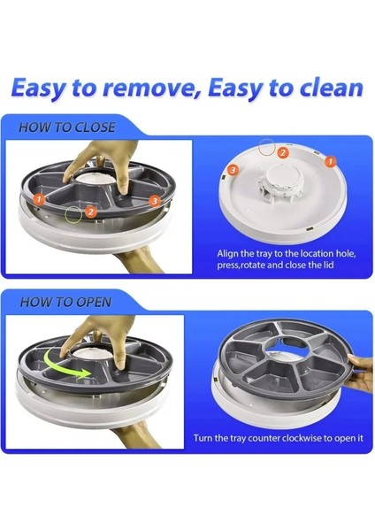 Yuvarlak Zamanlama Besleyici Otomatik Evcil Hayvan Besleyici 6 Öğün 6 Izgara Kedi Köpek Elektrikli Kuru Gıda Dağıtıcı 24 Saat Besleme Evcil Hayvan Malzemeleri 40% Indirim (Yurt Dışından) fırsatları