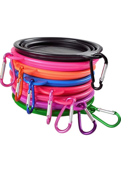 Pembe Katlanabilir Besleyici Kaseler Köpek Yavrusu Pet Kedi Su Suluk Gıda Kabı Silikon Yemek Tabağı Taşınabilir Seyahat (Yurt Dışından) modelleri