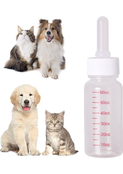 Stil 3 1 Adet Pet Süt Şişesi 30 ml Silikon Meme Küçük Hayvan Besleme Hamster Kedi Köpekler Yavru (Yurt Dışından)