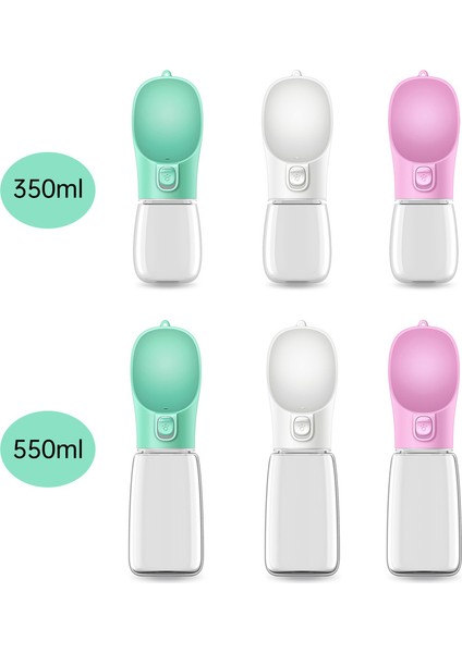 Pembe 350 ml Yeni Taşınabilir Köpek Su Şişesi Kase Waterer Pet Köpek Tiryakisi Besleyici Seyahat Köpek Suluk Kaseler Açık Dağıtıcı Aksesuarları (Yurt Dışından) indirimleri
