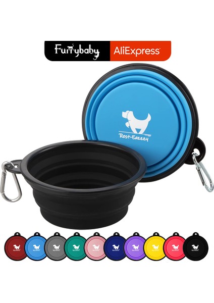 Gül Kırmızı 350 ml Katlanabilir Silikon Hayvan Mama Kabı Taşınabilir Köpek Maması Kabı Açık Kamp Için Katlanabilir Besleyici Köpek Aksesuarları 350 ml Для Собак (Yurt Dışından) fiyatları