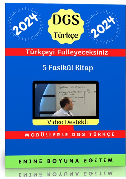 DGS Türkçe Modüler Kitap Seti - Ders Videoları