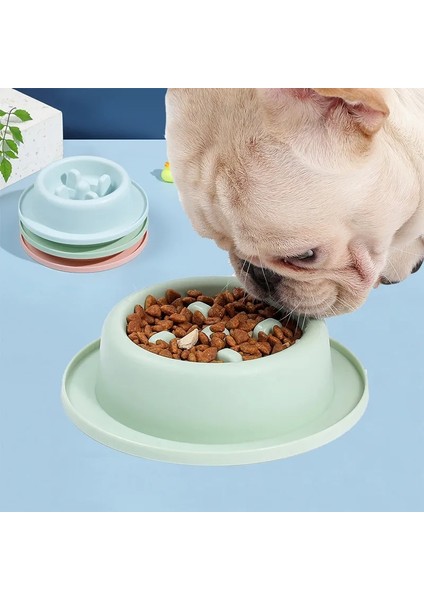 Mavi Pet Köpek Besleme Yiyecek Kaseleri Köpek Yavaş Yavaş Yeme Besleyici Bulaşık Kase Küçük Köpekler Için Obeziteyi Önlemek Pet Köpekler Malzemeleri Aksesuarları (Yurt Dışından)