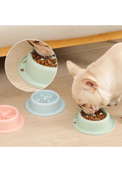 Mavi Pet Köpek Besleme Yiyecek Kaseleri Köpek Yavaş Yavaş Yeme Besleyici Bulaşık Kase Küçük Köpekler Için Obeziteyi Önlemek Pet Köpekler Malzemeleri Aksesuarları (Yurt Dışından) modelleri