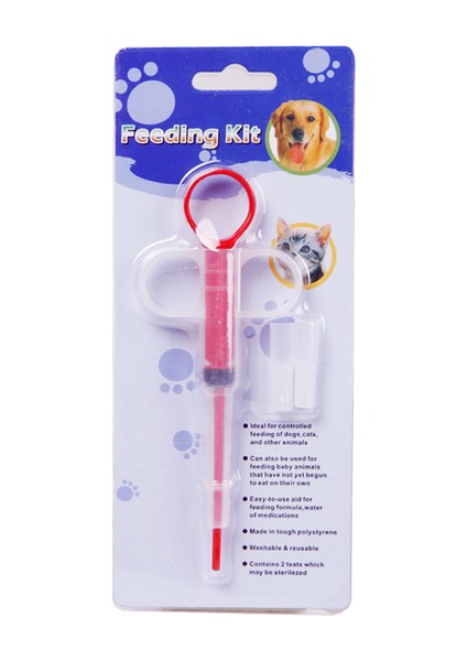 Pembe 1 Adet Evcil Hayvan Ilaç Şırınga Tablet Hap Tabancası Piller Itme Dağıtıcı Ilaç Su Süt Şırınga Köpek Kedi Yavrusu Besleyici Kiti Varil (Yurt Dışından)