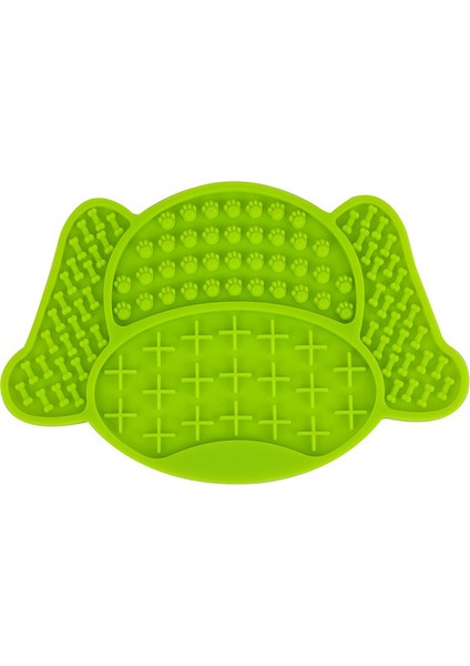 Yeşil Yeni Silikon Yalama Pedi Pet Köpek Yalama Pedi Banyo Fıstık Ezmesi Yavaş Yeme Yalama Besleyici Kediler Lickmat Besleme Köpek Yalama Mat (Yurt Dışından)