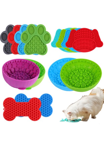 Yeşil Yeni Silikon Yalama Pedi Pet Köpek Yalama Pedi Banyo Fıstık Ezmesi Yavaş Yeme Yalama Besleyici Kediler Lickmat Besleme Köpek Yalama Mat (Yurt Dışından) fiyatları