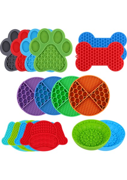 Yeşil Yeni Silikon Yalama Pedi Pet Köpek Yalama Pedi Banyo Fıstık Ezmesi Yavaş Yeme Yalama Besleyici Kediler Lickmat Besleme Köpek Yalama Mat (Yurt Dışından) modelleri