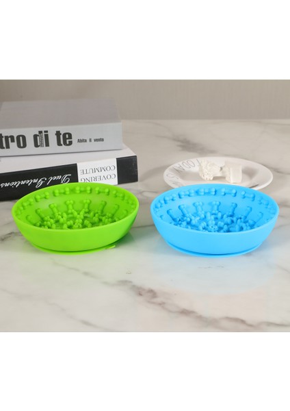 Yeşil Yeni Silikon Yalama Pedi Pet Köpek Yalama Pedi Banyo Fıstık Ezmesi Yavaş Yeme Yalama Besleyici Kediler Lickmat Besleme Köpek Yalama Mat (Yurt Dışından) fırsatları