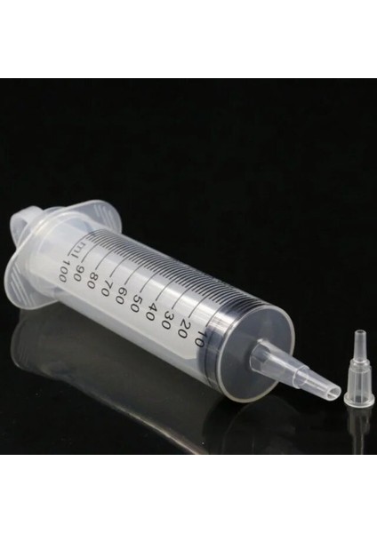 S Pet Köpek Kötü Ağızlı Besleyici Iğnesiz Beyaz Plastik Şeffaf Yeniden Kullanılabilir Şırınga Sulama Ölçme Aracı 150 ml (Yurt Dışından)