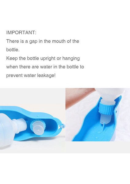 Pembe 250ML Pet Köpek Su Şişesi 250ML 500ML Plastik Taşınabilir Katlanır Tiryakisi Evcil Hayvanlar Için Açık Seyahat Içme Suyu Besleyici Kase Kedi Tiryakisi (Yurt Dışından) modelleri