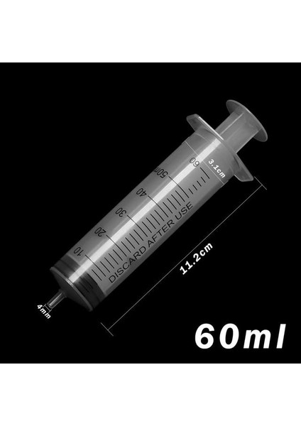 60ML 60ML /100ML / 150ML Plastik Besin Steril Sağlık Ölçüm Şırınga Araçları Yeniden Kullanılabilir Büyük Büyük Topraksız Kedi Besleme (Yurt Dışından)