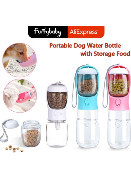 WHITE-350ML Taşınabilir Köpek Su Şişesi Depolama Gıda Su Kabı Küçük Köpek Evcil Hayvanlar Için Besleyici Kase Açık Seyahat Köpek Suluk 강아지 (Yurt Dışından) indirimleri