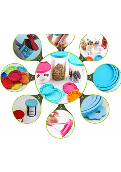 Sarı Silikon Konserve Kapaklı Mühürlü Besleyiciler Gıda Konserve Kapağı Yavru Köpek Kedi Depolama Üst Kapağı Yeniden Kullanılabilir Kapak Kapağı Sağlık Pet Günlük Malzemeleri (Yurt Dışından) modelleri