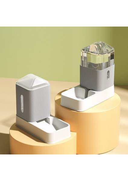 Gri Tiryakisi Besleyici 3.5l Köpek Otomatik Besleyiciler Plastik Su Şişesi Kedi Kase Besleme ve Içme Köpek Su Sebili Pet Besleme Kase Evcil Hayvan Malzemeleri (Yurt Dışından)