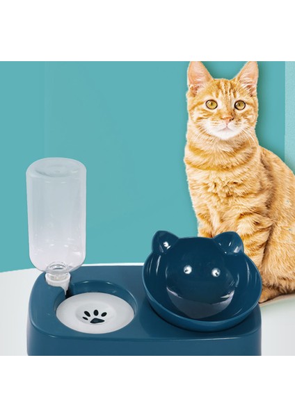 Stil 2 Pet Köpek Kase Otomatik Besleyici Kedi Mama Kasesi Su Çeşmesi Kase Içme Yükseltilmiş Stand Bulaşık Kaseler Kedi Maması ve Su Dush (Yurt Dışından) modelleri