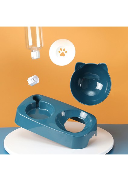 Stil 2 Pet Köpek Kase Otomatik Besleyici Kedi Mama Kasesi Su Çeşmesi Kase Içme Yükseltilmiş Stand Bulaşık Kaseler Kedi Maması ve Su Dush (Yurt Dışından) fırsatları
