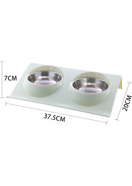 Çift Kase Yeşil 3 Köpek Kasesi Otomatik Besleyici 1.8l Çift Çeşme Su Içme Arıtma Pet En Çok Satanlar Ürünler Mama Kabı Tepsisi Kedi Eşyaları (Yurt Dışından)