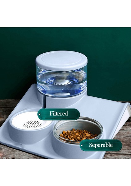 Çift Kase Yeşil 3 Köpek Kasesi Otomatik Besleyici 1.8l Çift Çeşme Su Içme Arıtma Pet En Çok Satanlar Ürünler Mama Kabı Tepsisi Kedi Eşyaları (Yurt Dışından) fırsatları