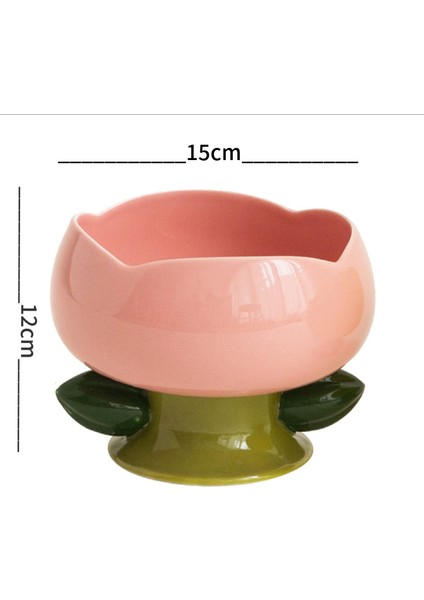 Sarı Kase Sevimli Seramik Kedi Kase Kaymaz Çiçek Şekli Yeni Yüksek Ayak Köpekler Yavru Besleyici Besleme Gıda Suyu Yükseltilmiş Yükseltilmiş Çanak Evcil Hayvan Malzemeleri (Yurt Dışından) modelleri