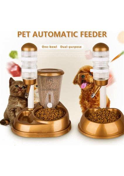 Mavi Gösterildiği Gibi Çift Kullanımlı Pet Kedi Köpek Su Çeşmesi ile Otomatik Besleyici Büyük Kapasiteli Mama Kovası ve Köpek Kedi Için Su Şişesi Dispenseri (Yurt Dışından) fiyatları