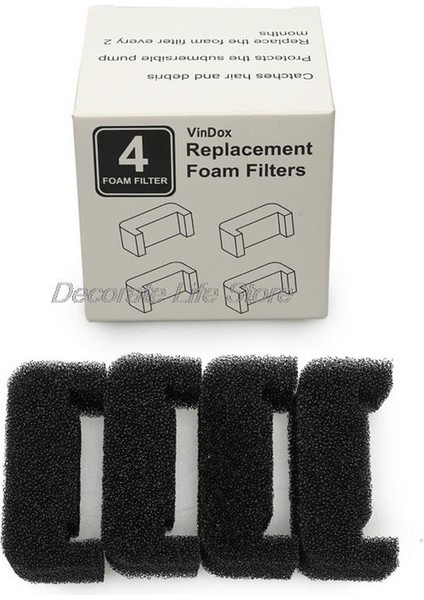 1 Adet Siyah Sünger Filtre Pet Kedi Su Çeşmesi Yedek Kedi Köpek Çeşmesi Filtre Süngeri (Yurt Dışından)