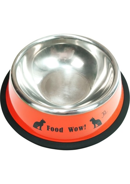 Karikatür Kırmızı L 26 cm 3 Stil Pet Besleme Kaseleri Paslanmaz Çelik Kaymaz Köpek Kase Dayanıklı Anti-Düşme Kedi Köpek Besleyici Köpekler Teddy Golden Retriever (Yurt Dışından)