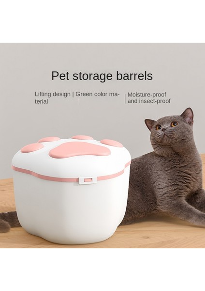 Green-L Pet Malzemeleri Tahıl Depolama Kovası Köpek Maması 8 Ila 10 kg Kedi Davranır Plastik Saklama Kovası Anti-Böcek Nem Geçirmez Kedi Maması Kutusu (Yurt Dışından) fırsatları