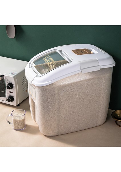 Yeşil 5 kg Köpek Maması Kovası Depolama Mühürlü Neme Dayanıklı Şeffaf Depolama Zemin Tipi Anti-Kemer Tekerlek Saklama Kutusu Ölçme Kabı Göndermek Için (Yurt Dışından) modelleri