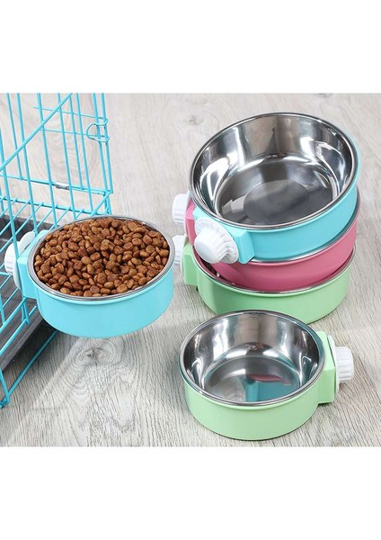 Yeşil Tek Kase L 5X17CM Sandık Köpek Kasesi Çıkarılabilir Paslanmaz Çelik Evcil Hayvan Kulübesi Kafesi Asılı Mama Kaseleri Yavru Köpek, Kedi, Tavşan, Küçük Hayvanlar Için Su Besleyici (Yurt Dışından) modelleri