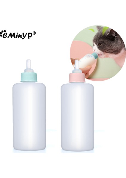 Pembe Köpek Yavrusu Biberon Meme Besleyici 70 ml Yenidoğan Köpekler Yavru Tavşanlar Için Sıvı Süt Emzirme Şişesi Sıkabilir Tavşanlar Hamster (Yurt Dışından) fiyatları