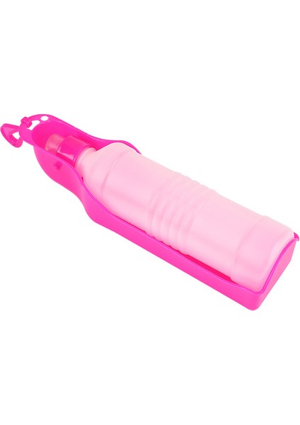 Pembe 250ML 250ML/500ML Pet Köpek Su Şişesi Plastik Taşınabilir Su Şişesi Evcil Hayvanlar Açık Seyahat Içme Suyu Besleyici Kase Katlanabilir Köpek Kaseleri (Yurt Dışından)