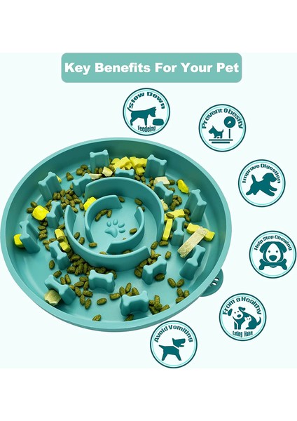 Red-A Xl 20X20X4CM Yavaş Besleyici Köpek Kasesi, Köpekler Için Yavaş Besleyici, Boğulmayı Önleyen Sağlıklı Tasarım Köpek Yavaş Yemlik, Vantuzlu Köpek Şişirmeyi Durduran Köpek Kasesi (Yurt Dışından) fırsatları