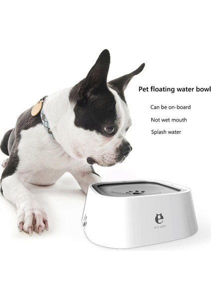 Açık Gri Bir Boyut Köpek Içme Suyu Kasesi 1.5l Yüzen Islatmayan Ağız Kedi Kasesi Dökülmeden Içme Suyu Sebili Abs Plastik Köpek Kasesi (Yurt Dışından) fiyatları