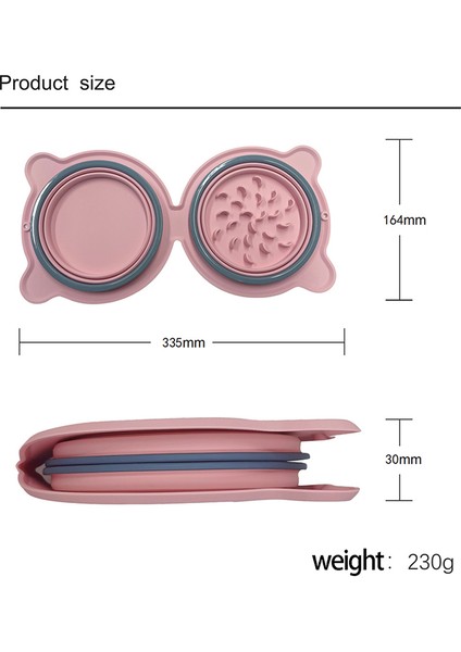 Gri Katlanabilir Silikon Evcil Hayvan Kaseleri Toksik Olmayan Taşınabilir Pet Seyahat Besleme Kasesi Katlanır Yavru Kedi Kase Açık Gıda Dağıtıcı Besleyici (Yurt Dışından) fırsatları
